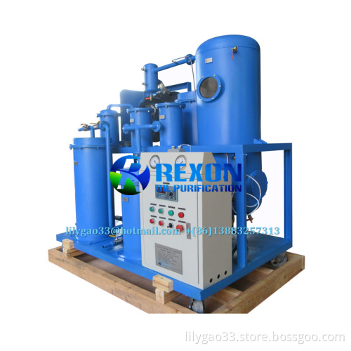 High Vacuum Lubricating Oil Purifier Plant with 3 Stage Filtration System and Coalescence Oil Water Filter